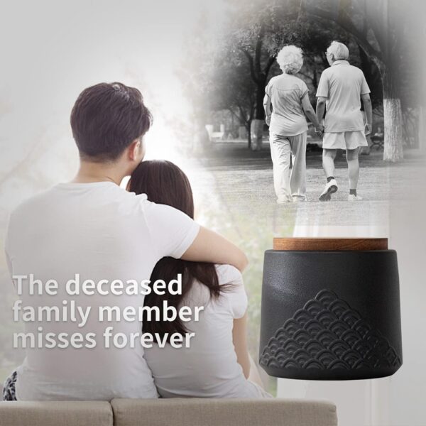 Mini Ceramic Pet Urn Cremation Memorial Funeral Ashes Box - Image 5