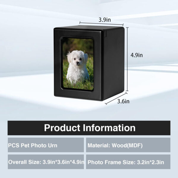 Small Dog Photo Urns Pet Cremation Box - Image 4