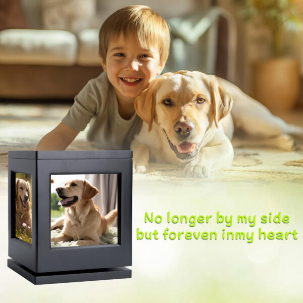 Custom Wooden Pet Cremation Urns with Claw Print - Image 4