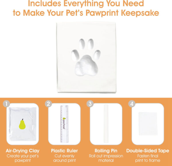 Pet Memorial Box with Paw Print Impression Kit - Image 7