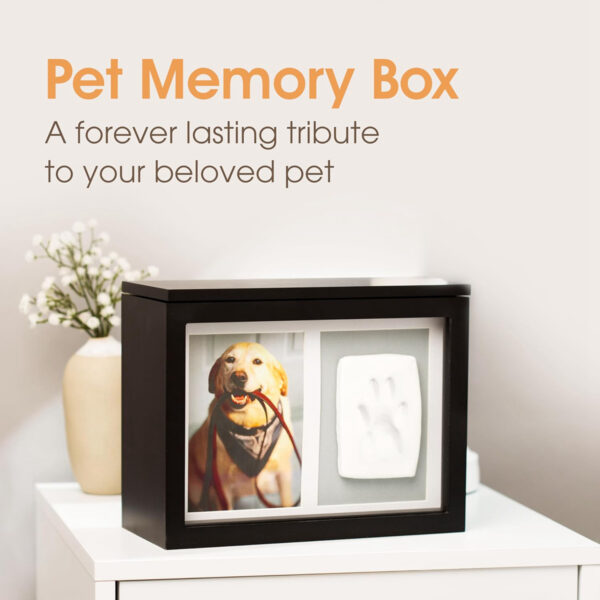 Pet Memorial Box with Paw Print Impression Kit - Image 8