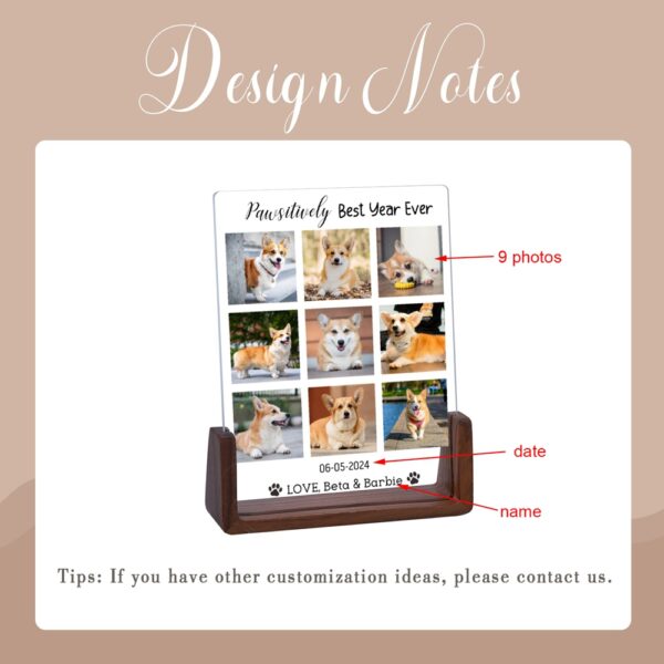 Custom Acrylic Plaque Pet Loss Memorial Pet Photo Frames - Image 6