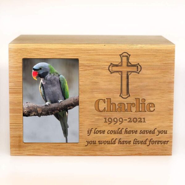 Wooden Memorial Keepsake Photo Pet Urns for Ashes - Image 6