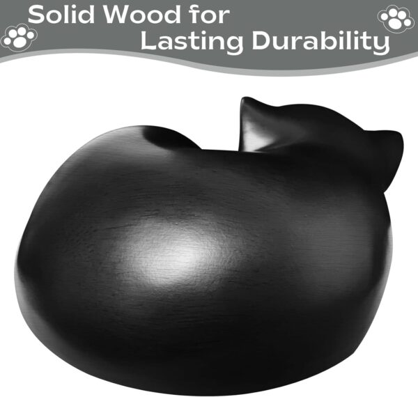 Pet Cremation Resin Sleeping Cat Urn​ for Ashes - Image 2