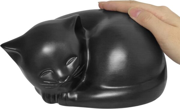 Pet Cremation Resin Sleeping Cat Urn​ for Ashes - Image 3