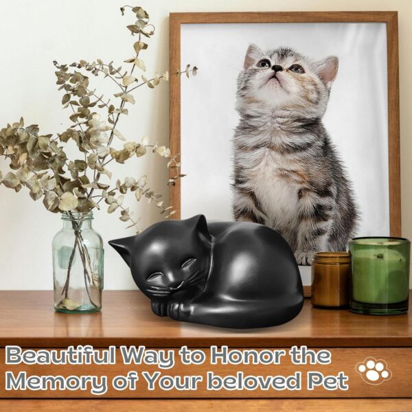 Pet Cremation Resin Sleeping Cat Urn​ for Ashes - Image 5