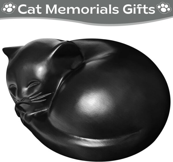 Pet Cremation Resin Sleeping Cat Urn​ for Ashes